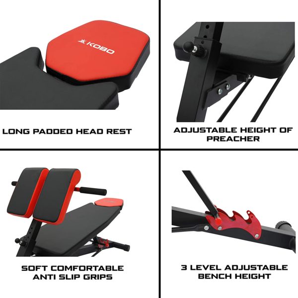 Kobo EB-1013 Multi Exercise Adjustable Bench - KOBO SPORTS