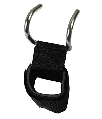 KOBO Power Weight Lifting Training Pro Gym Straps Hook Bar With