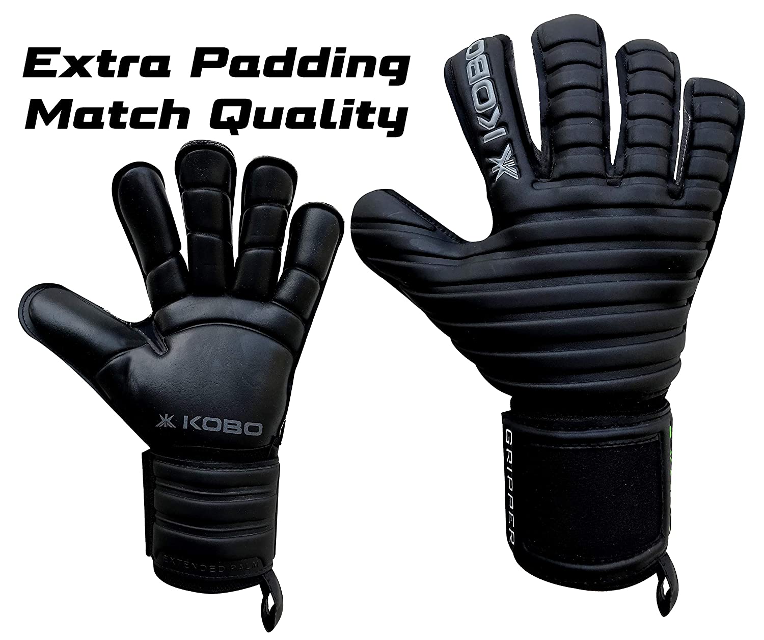 kobo goalkeeper gloves black