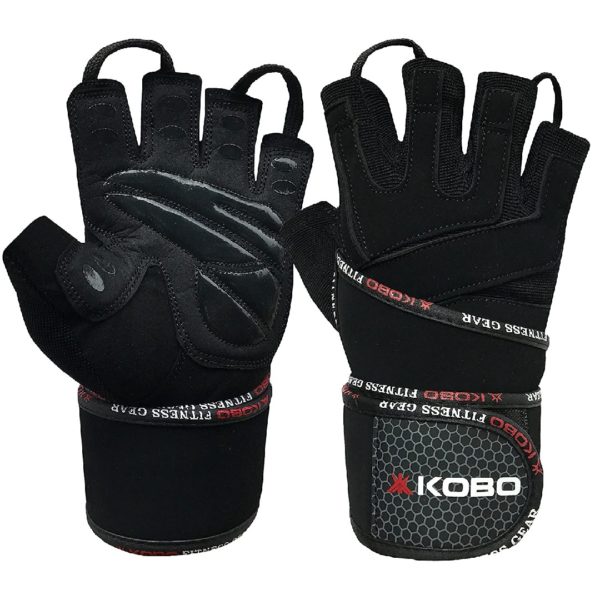 Kobo leather fitness online gloves