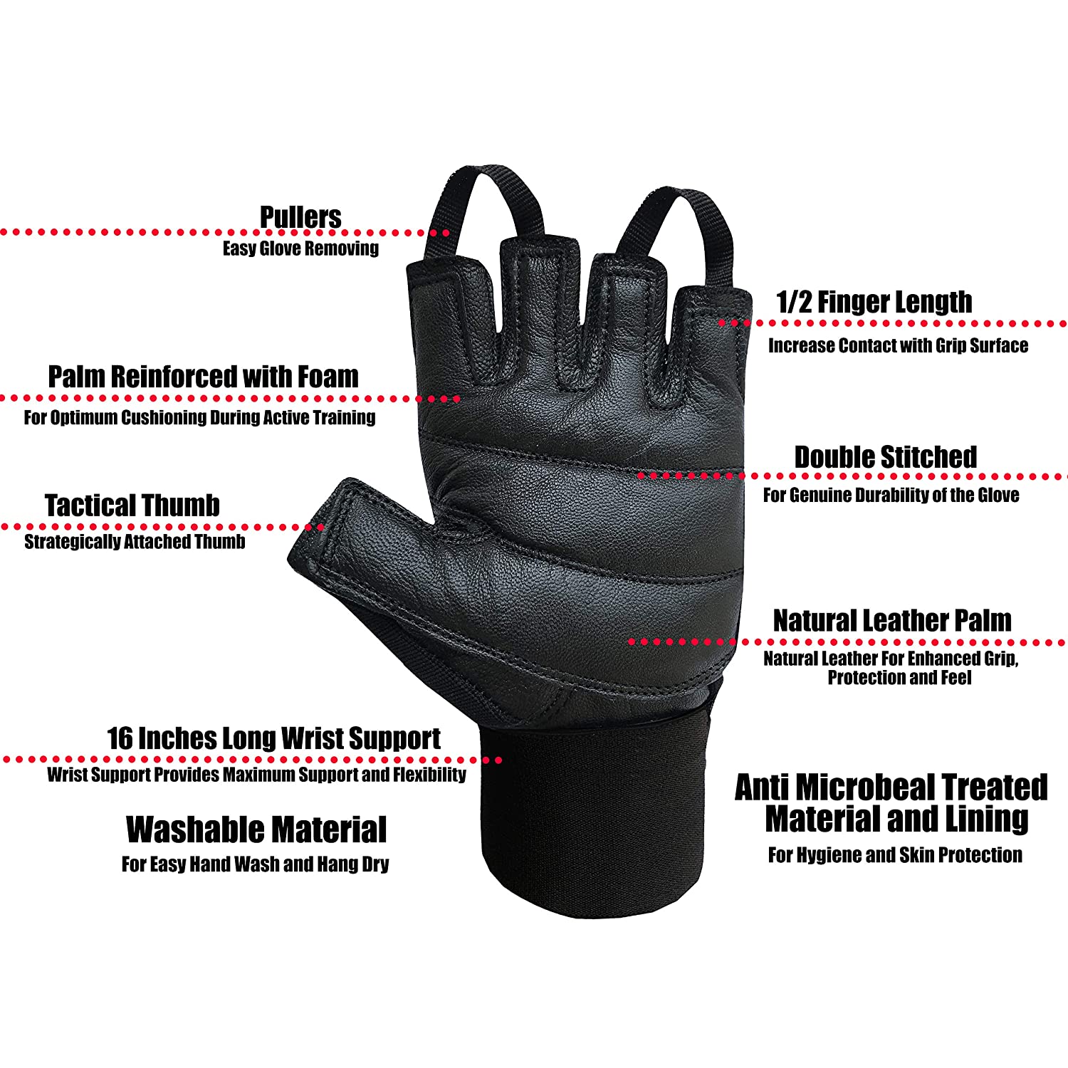 how to wash leather gym gloves