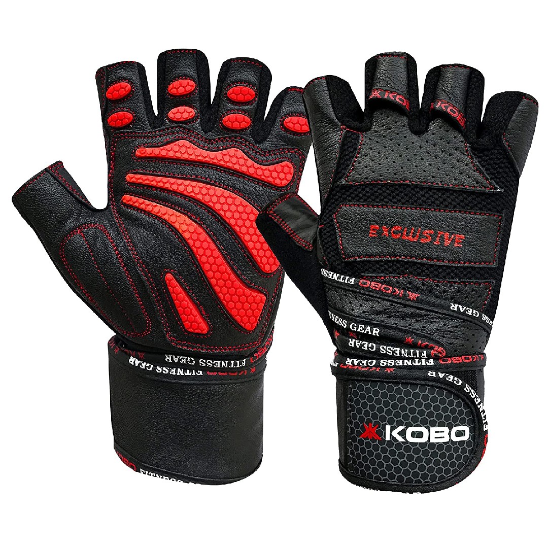 Kobo gym gloves with cheap wrist support