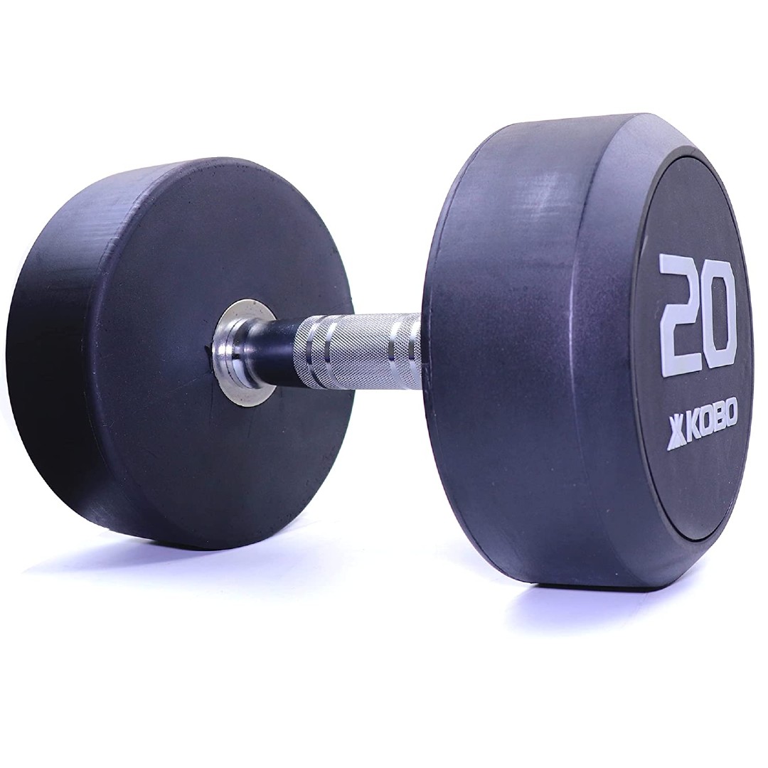 Kobo RD Imported Professional Rubber Coated Dumbbell KOBO SPORTS